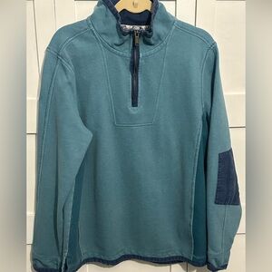 Fat Face Men's Teal Zip-Up Sweater size large